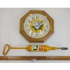 Image 1 : LOT OF 2 - WHITE ROSE GREASER & BATTERY-OP WALL CLOCK