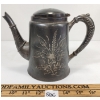 Image 4 : PEWTER FLORAL COFFEE KETTLE