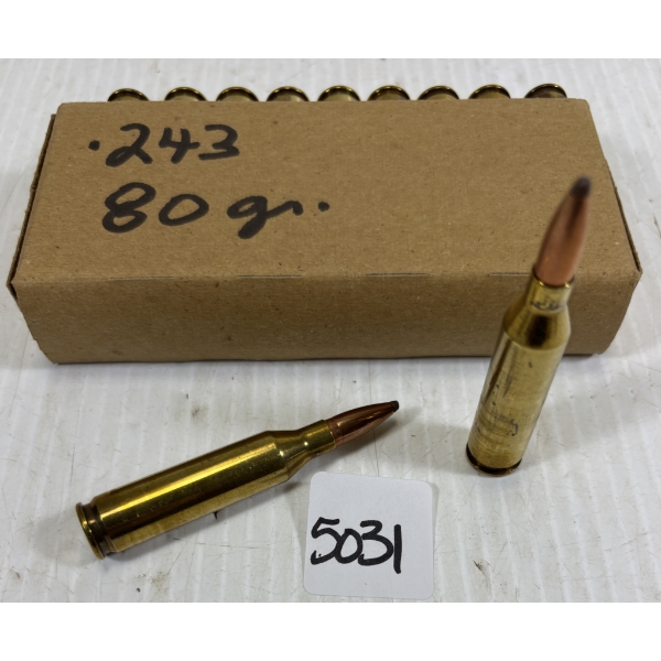 AMMO: 19 X WINCHESTER .243 - 80 GR