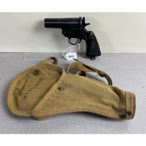 HARRINGTON & RICHARDSON ARMS CO. MKVI FLARE GUN IN 1INCH FLARE - NO PAL REQUIRED 