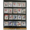 Image 1 : LOT OF 20 - AUTOGRAPHED HOCKEY CARDS FROM VARIOUS TEAMS W/ WALL DISPLAY