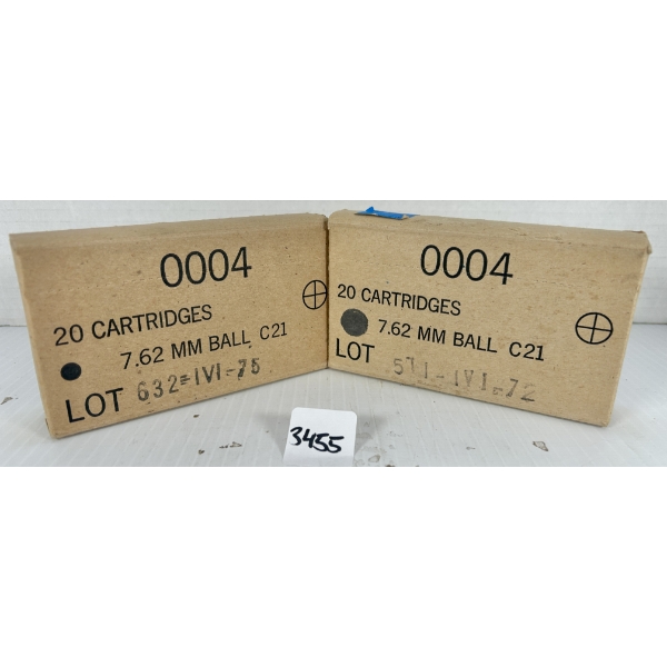 AMMO: 40X IVI 7.62X51MM MILITARY FMJ 