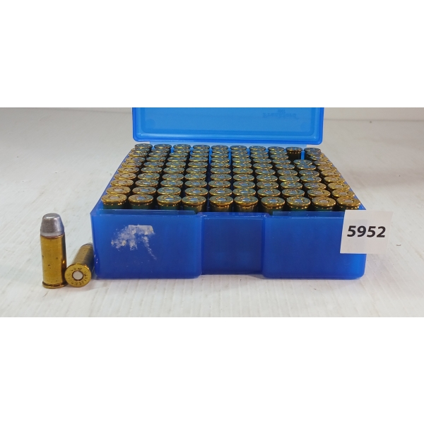 AMMO: 100X MIXED .45 SCHOFIELD - 225GR - LEAD TRUNCATED - RELOADS