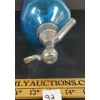 Image 4 : THE PROPERTY OF JOB WRAGG LTD - AZURE BLUE ACID-ETCHED - SYPHON BOTTLE