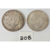 Image 2 : 1987 & 1994 US WALKING LIBERTY SILVER DOLLARS