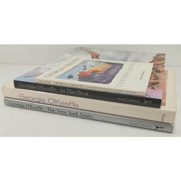 LOT OF 4 - MISC PUBLICATIONS ON GEORGIA O'KEEFFEE - INCL "CANYON SUITE," "THE NEW YORK YEARS," ETC