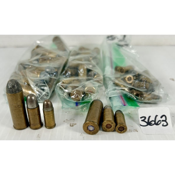 AMMO: MIXED LOT, 18X .45 COLT, 25X .38 S&W & 27X .32 ACP