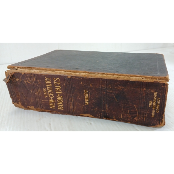 1909 "THE NEW CENTURY BOOK OF FACTS" - HANDBOOK OF READY REFERENCE
