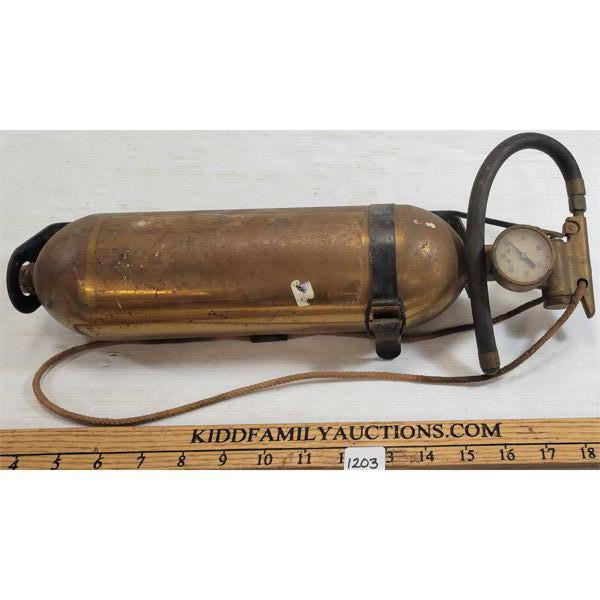 BRASS USG GAUGE FIRE EXTINGUISHER