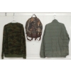 Image 2 : LOT OF 3 - MEN'S MINIMUM BOYD SWEATER, DECATO JACKET & BRIXTON CARSON BACKPACK - FT CAMO