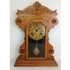 OAK ARTHUR PEQUENAT 8 DAY GINGERBREAD CLOCK