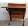 Image 4 : ANTIQUE SCHOOLHOUSE DESK W/ FOLDING BENCH SEAT