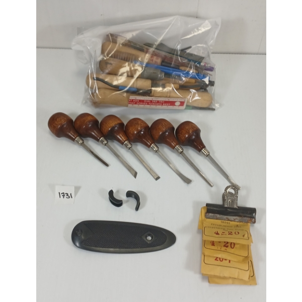 JOB LOT - BUTT PLATE, ACE TRIGGER SHOES, ETC 