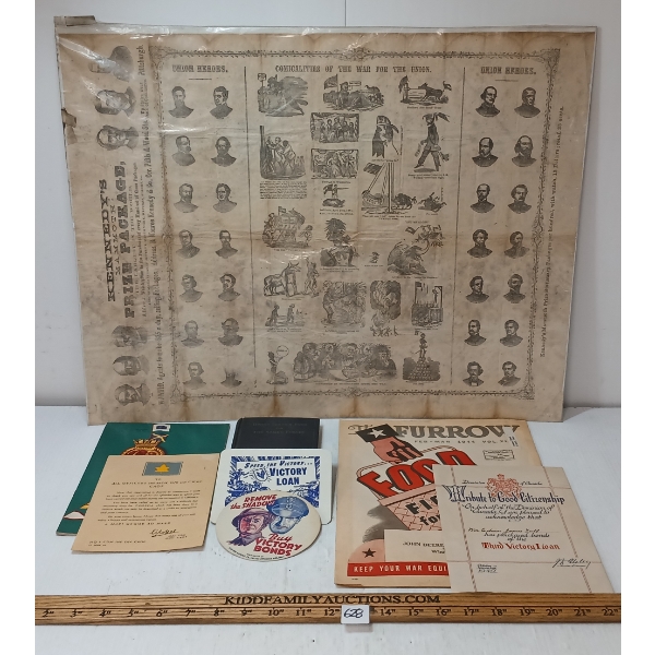 JOB LOT - MILITARY PROPAGANDA - INCL POSTER, BOOKLETS, ETC