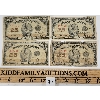 Image 1 : LOT OF 4 - 1923 CDN 25 CENT SHINPLASTERS