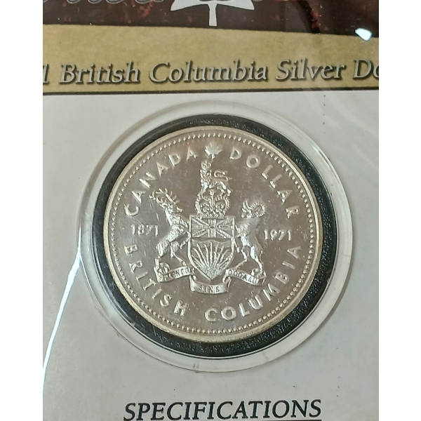 1971 FCM BRITISH COLUMBIA SILVER DOLLAR