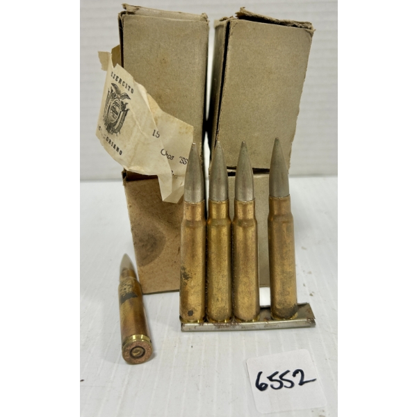 AMMO: 60X 8 MM MAUSER - MILITARY FMJ