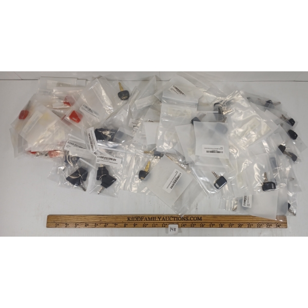 QTY OF KEYS -HITACHI, CASE NEW HOLLAND, KUBOTA FRONT MOWERS