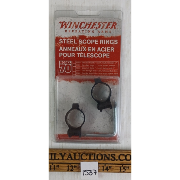 WINCHESTER MODEL 70 1IN STEEL SCOPE RINGS
