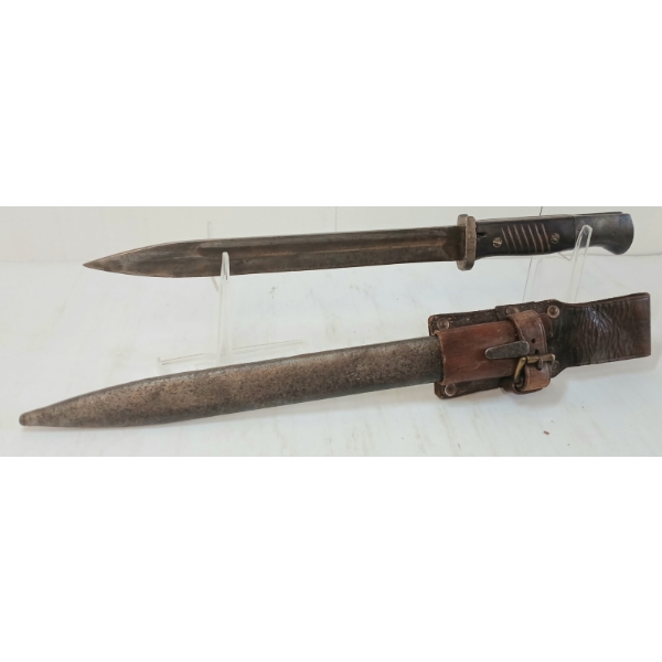 WWII GERMAN K98 BAYONET W/ SCABBARD & FROG