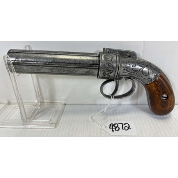 ALLEN & THURBER STYLE PERCUSSION PEPPERBOX - REPLICA - NO PAL REQUIRED