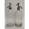 Image 4 : LOT OF 2 - G. FAUMAN - CLEAR ACID-ETCHED - SELTZER BOTTLES