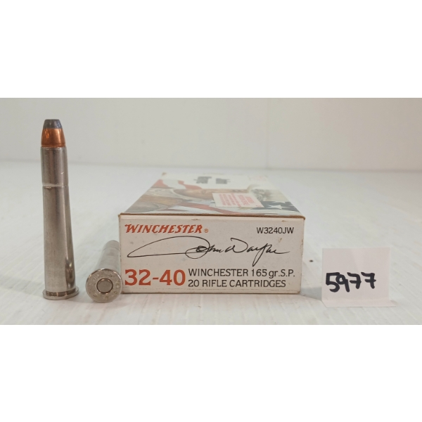 AMMO: 20X WINCHESTER JOHN WAYNE .32-40 WIN - 165GR - SP