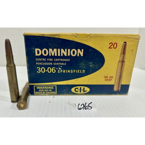 AMMO: 20X CIL .30-06 SPRG - 180 GR SP