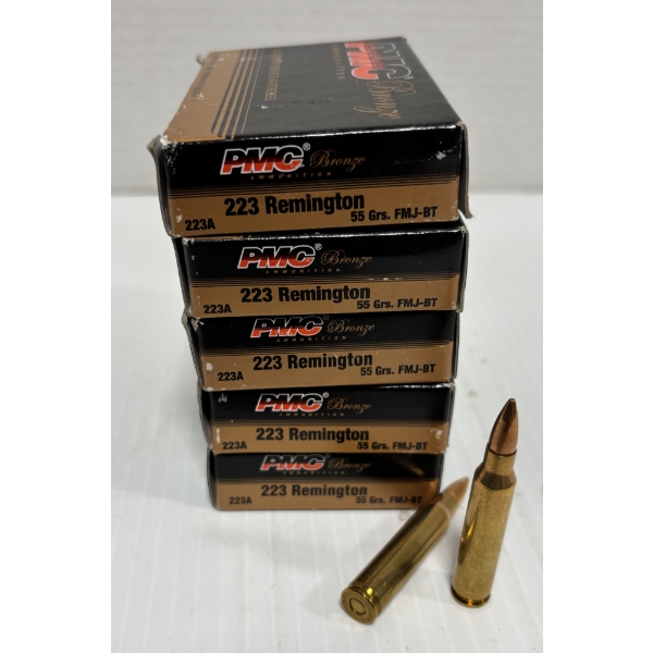 AMMO: 100 X PMC .223 FMJ - 55 GR