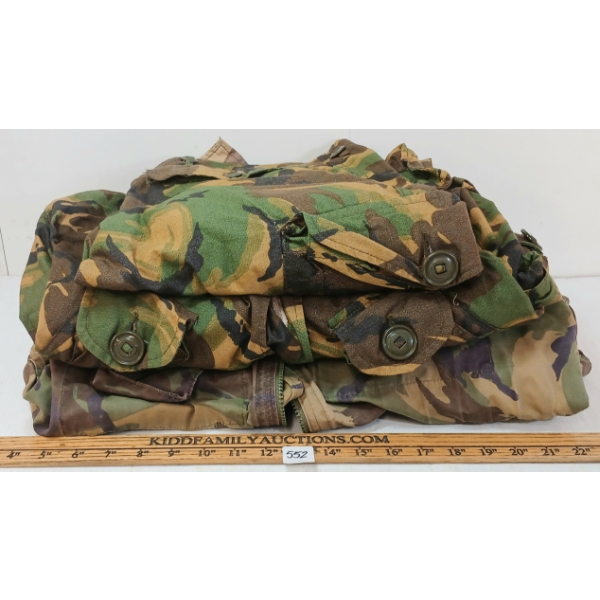 LOT OF 3 - CDN PARACHUTIST SMOCK & FIELD COAT W/ PANTS
