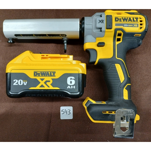 LOT OF 3 - DEWALT CABLE STRIPPER, BATTERY, RIVET TOOL - NIB