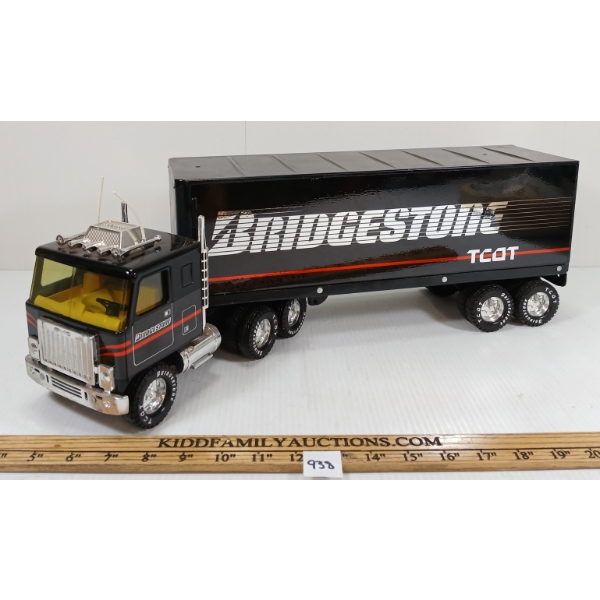 NYLINT PLASTIC & DIECAST BRIDGESTONE TRUCK & TRAILER