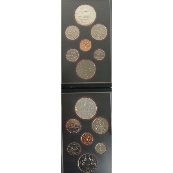 LOT OF 2 - 1978 & 1979 RCM UNCIRCULATED DOUBLE DOLLAR PROOF SETS