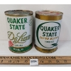 Image 3 : LOT OF 2 - QUAKER STATE MOTOR OIL QT CANS