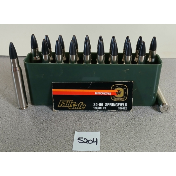 AMMO: 20X WINCHESTER SUPREME .30-06 SPRG - 180GR - FS