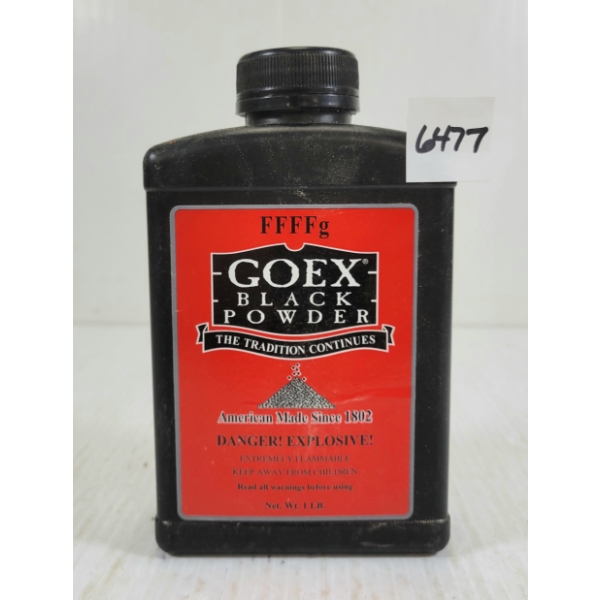 POWDER: GOEX BLACK POWDER FFFFG - 1LBS