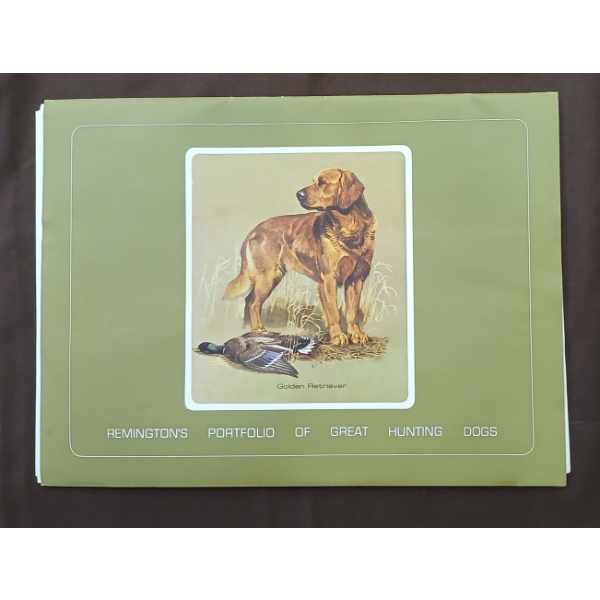 REMINGTON'S PORTFOLIO OF GREAT HUNTING DOGS BY BOB KUHN (US ARTIST) - INCL "COCKER SPANIEL," ETC