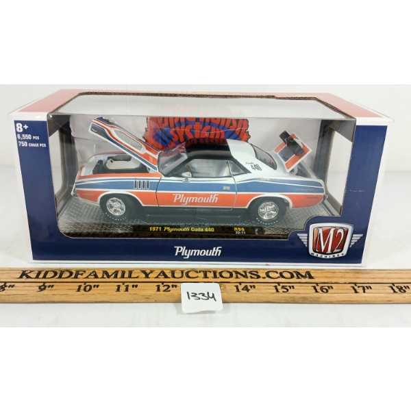 M2 DIECAST 1971 PLYMOUTH CUDA 440 MODEL - SEALED