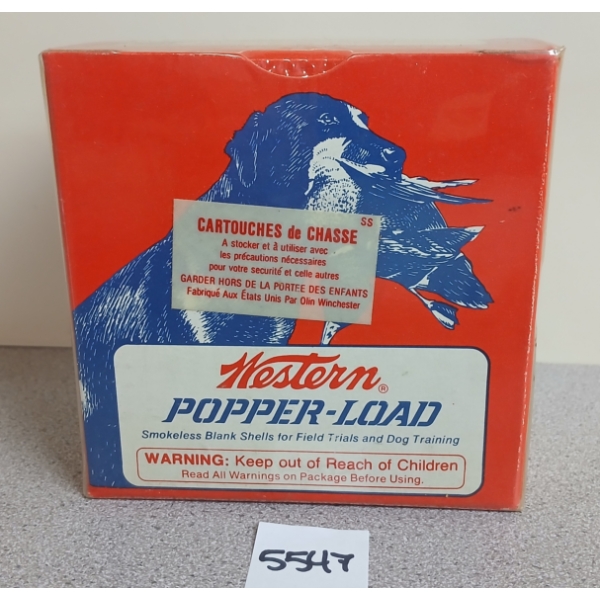 BLANKS: 25X WESTERN POPPER-LOAD 12GA - 2 3/4IN - FACTORY SEALED 