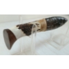 Image 5 : OBSIDIAN KNIFE W/ ANTLER HANDLE & STAND