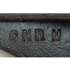 Image 4 : LOT OF 3 - CAST IRON CNR LAMP BRACKET, CPR DOOR, & SPRINGER LOCK MECHANISM