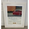 Image 1 : 1958 CHEVY "THE NEW SOUND" FRAMED ADVERTISEMENT