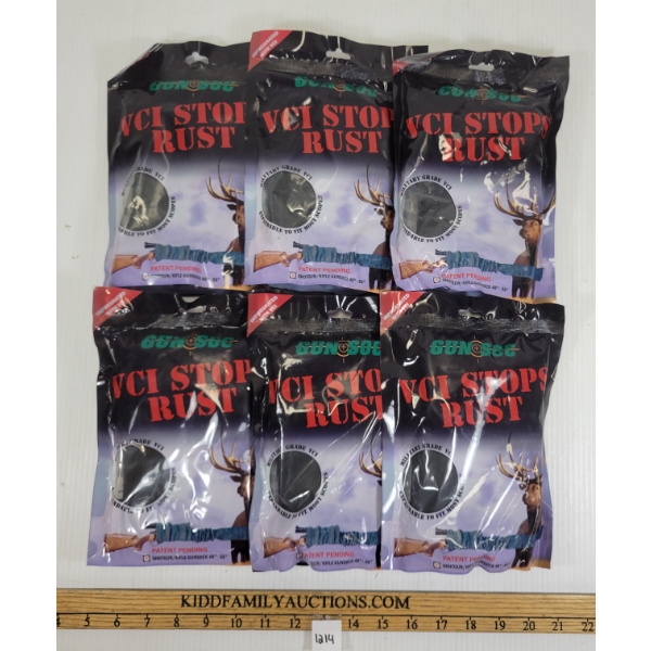 LOT OF 6 - GUN SOC SHOTGUN / RIFLE SOCKS