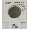1857 BANK OF UPPER CANADA HALF PENNY