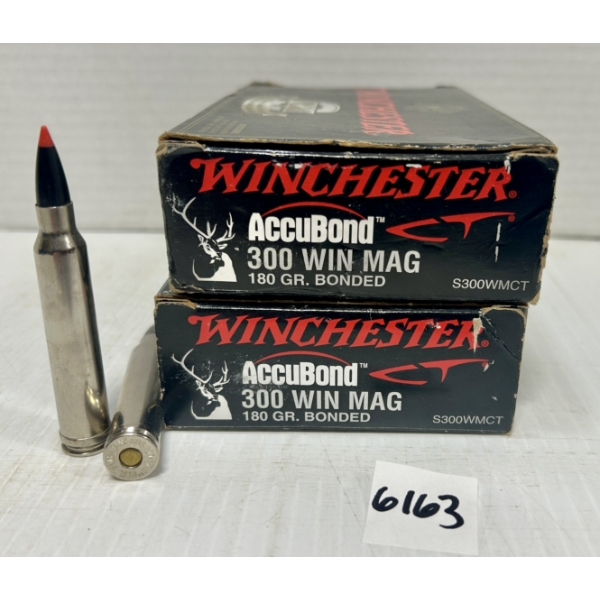 AMMO: 39X WINCHESTER .300 WIN MAG 180 GR