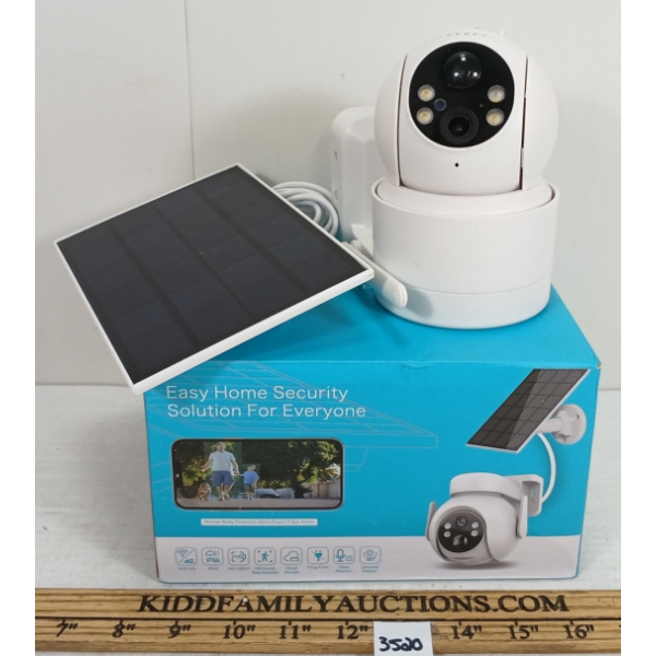 SOLAR POWERED SMART ALARM PTZ SECURITY CAMERA