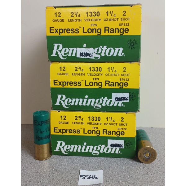 AMMO: 75X REMINGTION 12GA - 2 3/4IN - #2 SHOT 