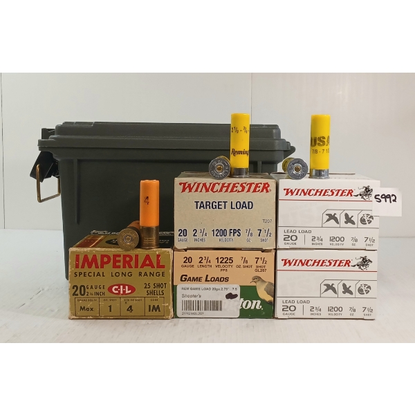 AMMO: 115X MIXED 20GA - 2 3/4IN - #4 & 7 1/2 SHOT 
