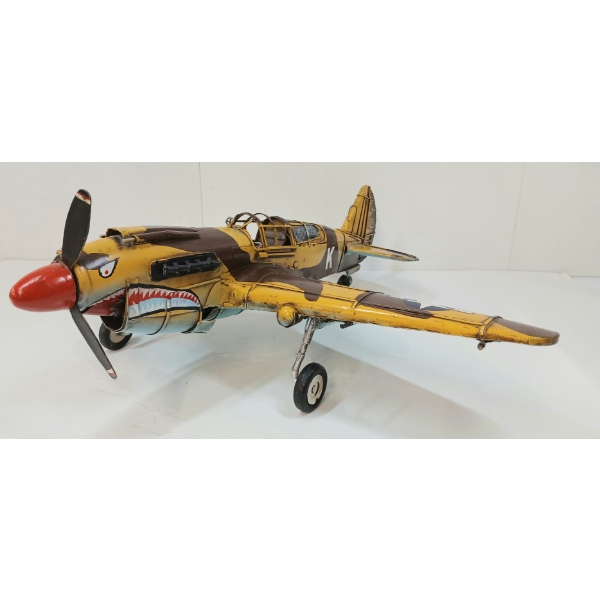 WWII P-40 WARHAWK TIN MODEL