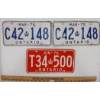 Image 2 : LOT OF 9 - 1970-1976 ONTARIO LICENCE PLATES